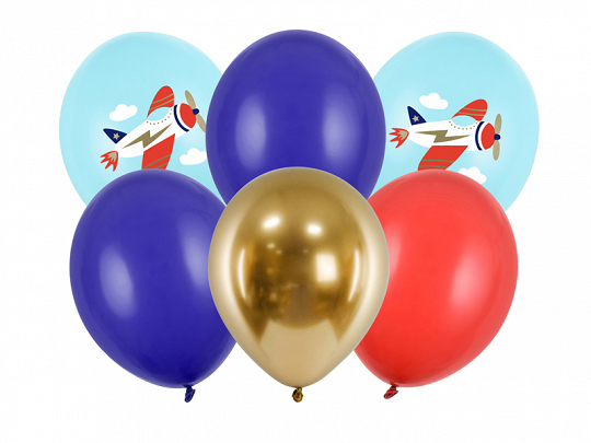 Partydeco Sb14p-312-000-6, Spielzeugballon, Latex, Mehrfarbig, Mottoparty, Rund, 8 Jahr(E)