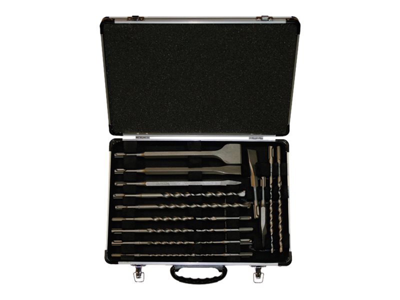- Drillbit- og meiselsett - 17 deler - SDS-plus