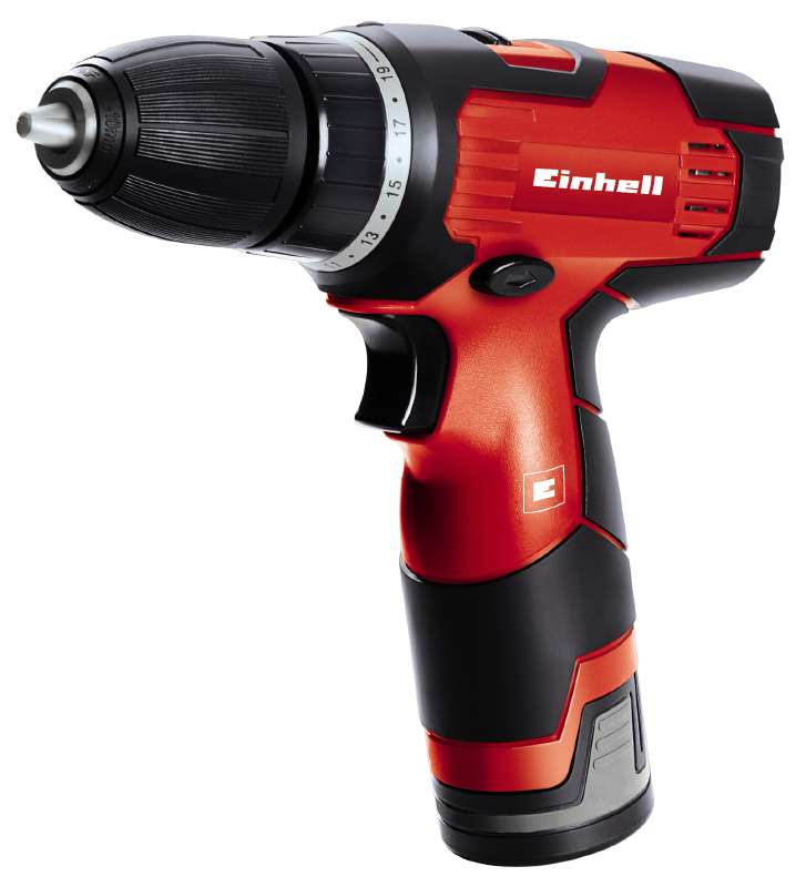 Einhell Th-Cd 12-2 Li, Kolbenstangenbohrer, Schlüssellos, 1 Cm, 350 U/Min, 1300 U/Min, 24 Nm