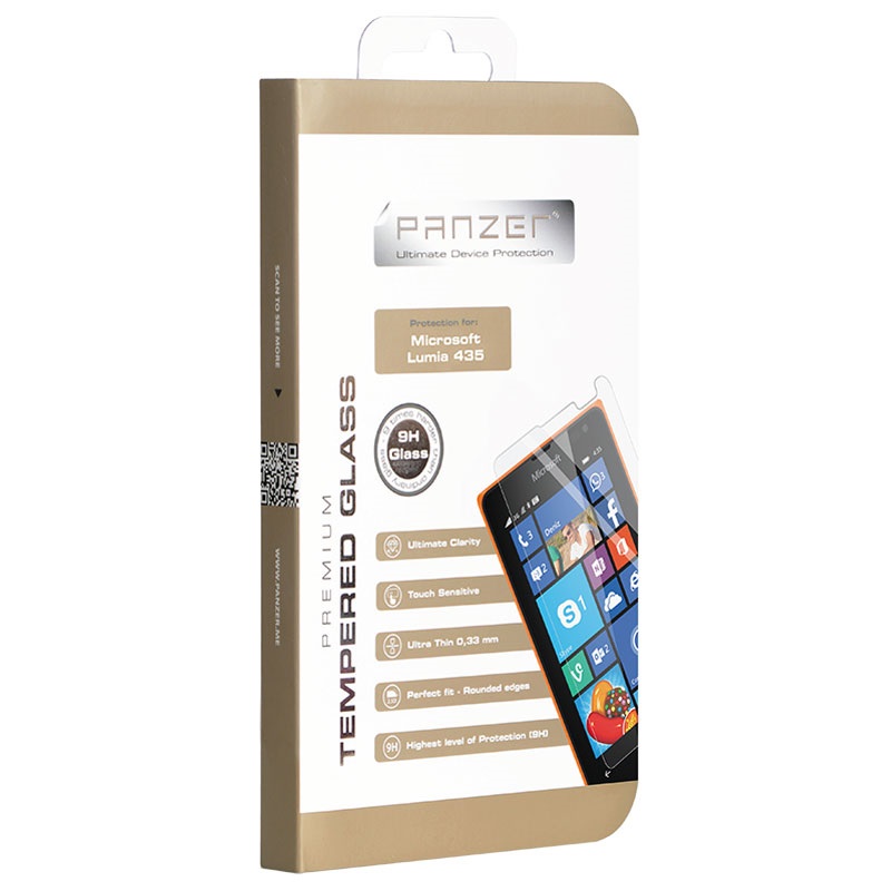 Panzer - Skärmskydd för mobiltelefon - glas - för Microsoft Lumia 435 | Datorer & Surfplattor - Tillbehör till surfplattor - Covers & Väskor | GameStuff