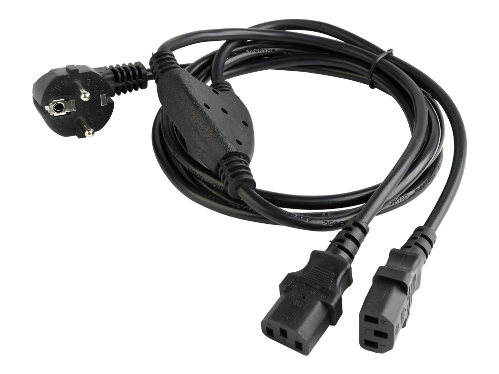 Gembird Pc-186-Ml6 - Strømkabel - Iec 60320 C13 Til Cee 7/7 (Han) - Ac 220-250 V - 2 M - Formet