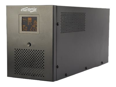 Energenie Eg-Ups-036 - Usv - Lcd-Display - Ac 220 V - 1800 Watt - 3000 Va - 7 At - Usb, Rj-45 - Ausgangsstikforbindelser: 6 - Sort