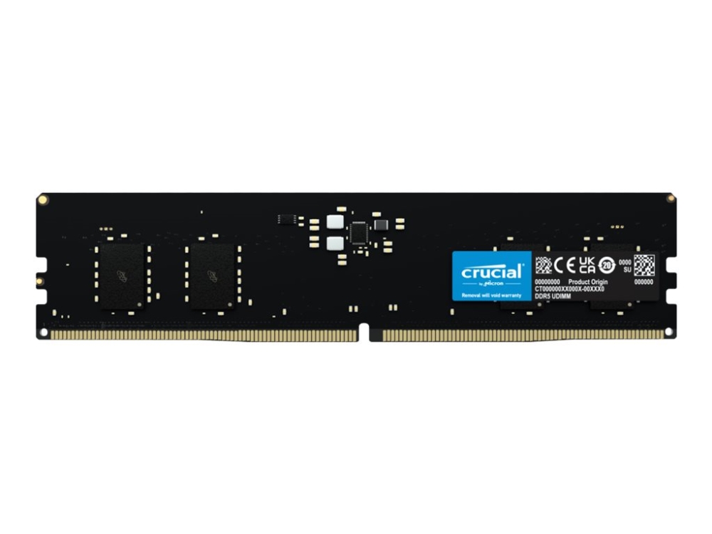 Crucial Ddr5 Modul 8 Gb Dimm 288 Pin 4800 Mhz / Pc5 38400 Cl40 1 1 V Ikke Bufferet Ecc