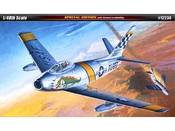 Glued Model Academy 12234 F 86f The Huff Le 1/48