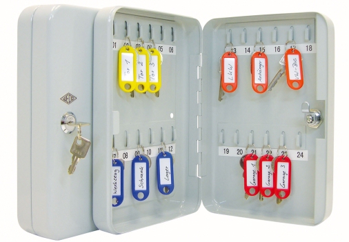Nyckelbox 20 krokar ljusgrå | Möbler - Tillbehör - Nyckelkabiner & tillbehör | GameStuff