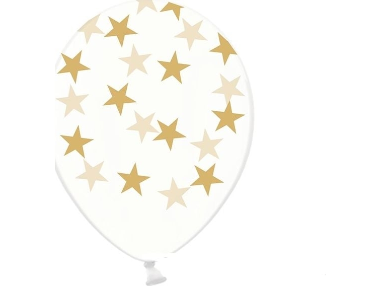 Party Deco Stjärnballonger i kristall 6 st diameter 30 cm (12) | Skola & Hobby - Festdekorera - Ballonger | GameStuff