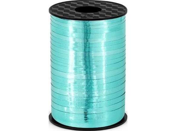 Geschenkband, Türkis Metallic