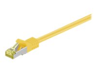 MicroConnect - Netværkskabel - RJ-45 (han) til RJ-45 (han) - SFTP, PiMF - CAT 7 - booted, knastfri - gul
