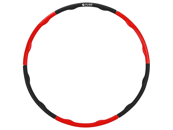 Pure2improve Pure2improve Hula Hoop Black/Red, Foam, Pp (Polypropylene)