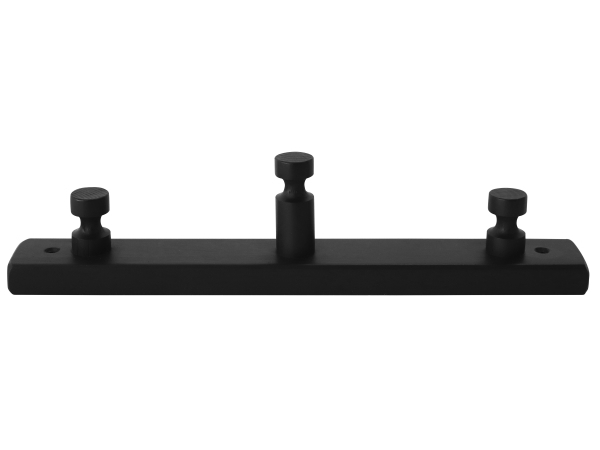 Home&gt it® klädställning med 3 krokar 30×4×7 cm furu svart | Huset - Inredning - Krokar | GameStuff