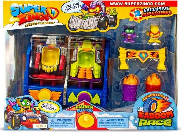 Magicbox Super Zings Kaboom Race Bil Och Racing Super Zings Pojke/flicka 3 År Multifarg Plast