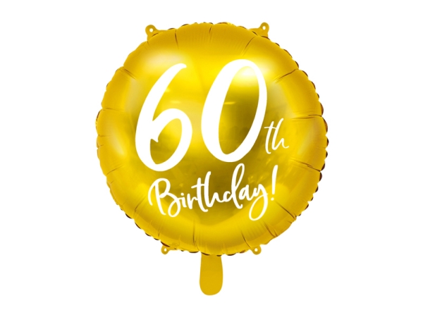 Guld folieballon 60 år
