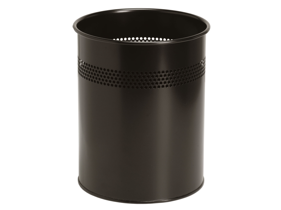 Papirkurv TWIN Metal 15 ltr. sort | Kontorsmaterial - Kontorstillbehör | GameStuff
