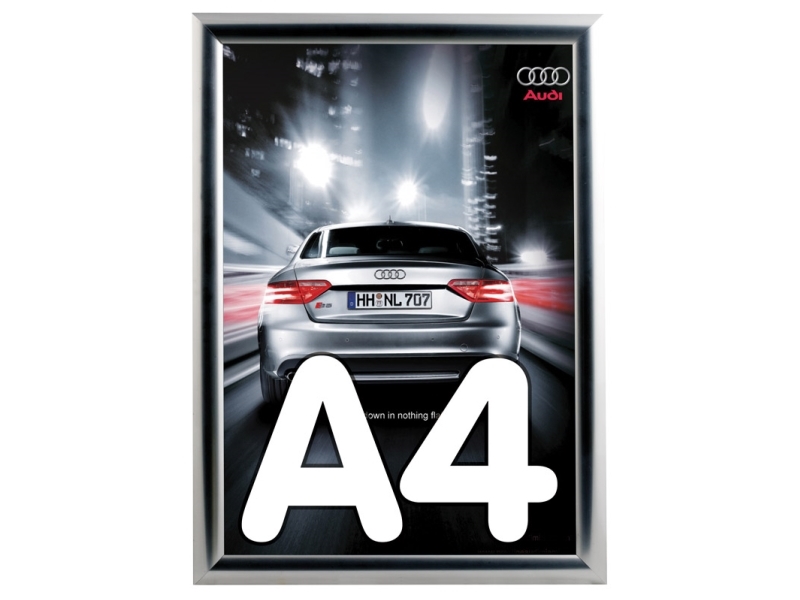 Klapprahmen Twin Light A4 T/Wand - 25 Mm Alu 0,1X250x350mm (1Stk)