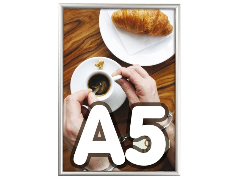 Klapprahmen Twin Light A5 T/Wall - 14 Mm Alu 0,1X210x231mm (1Stk)