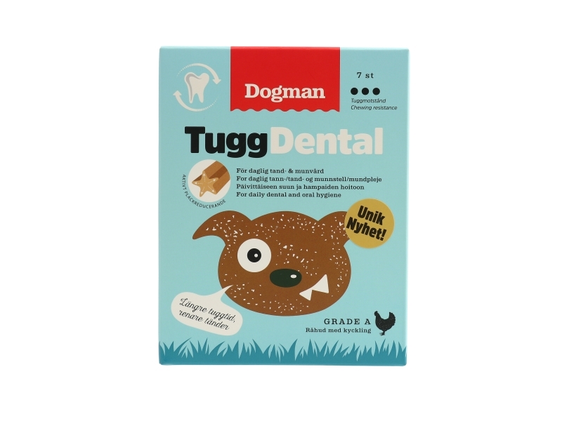 Dogman Tyg Dental Med Kylling S 28P 12,5Cm