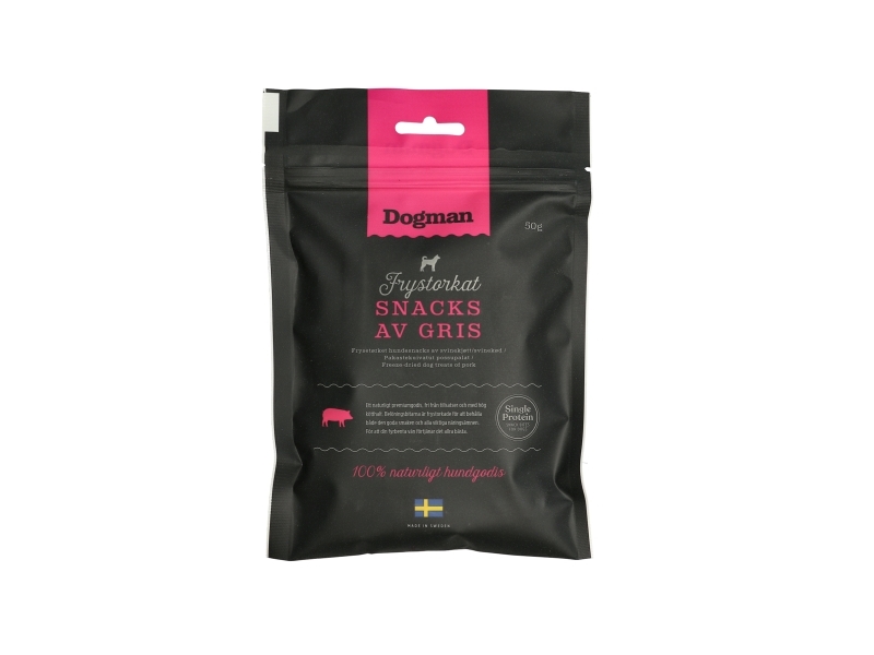 Dogman Frysetørret Snack Af Gris 50G