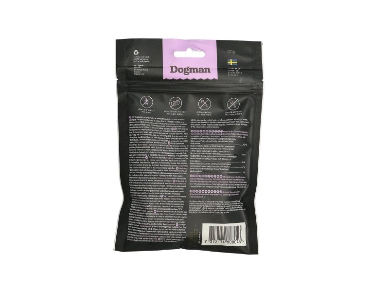 Dogman Frysetørret Snacks af Kalkun 50g