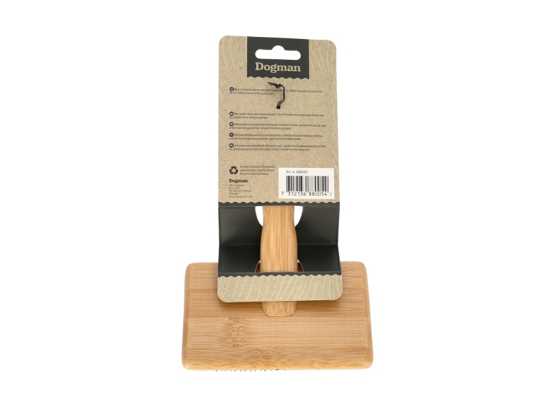 Dogman Bambus Klassisk Kartebørste Stor 19x12cm