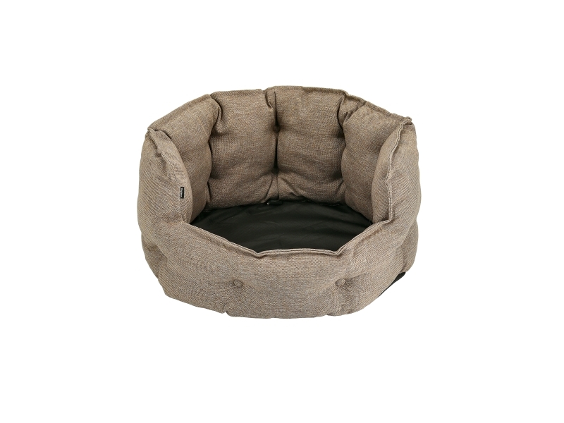 Dogman Pet Bed Classy Memory Foam Oval Beige Large 74x70x32cm
