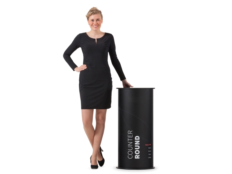 Messebord Twin Rund Sort