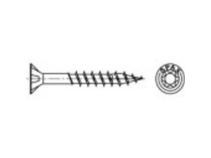 SPAX 0191010350403 R 88091 Senkkopf/T-STAR TG Træskrue 3.5 mm 40 mm T-STAR Plus Stål WIROX 200 stk