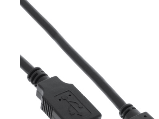 Inline 31720Q, 2 M, Usb A, Micro-Usb B, Usb 2.0, Hanstik/Hanstik, Sort
