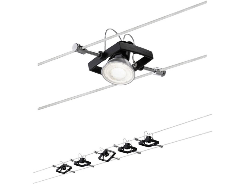 Paulmann Mac Skinnebelysningsspot Gu5 Pærer Led 230 Sort