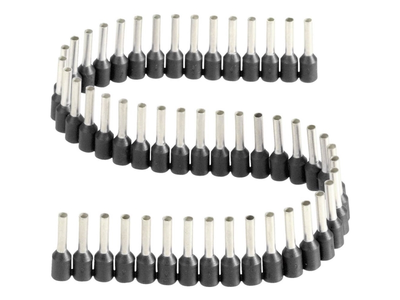 Vogt Verbindungstechnik 470408.00050 Kabelschuh 1,5 Mm² Teilisoliert Schwarz 50 Stk