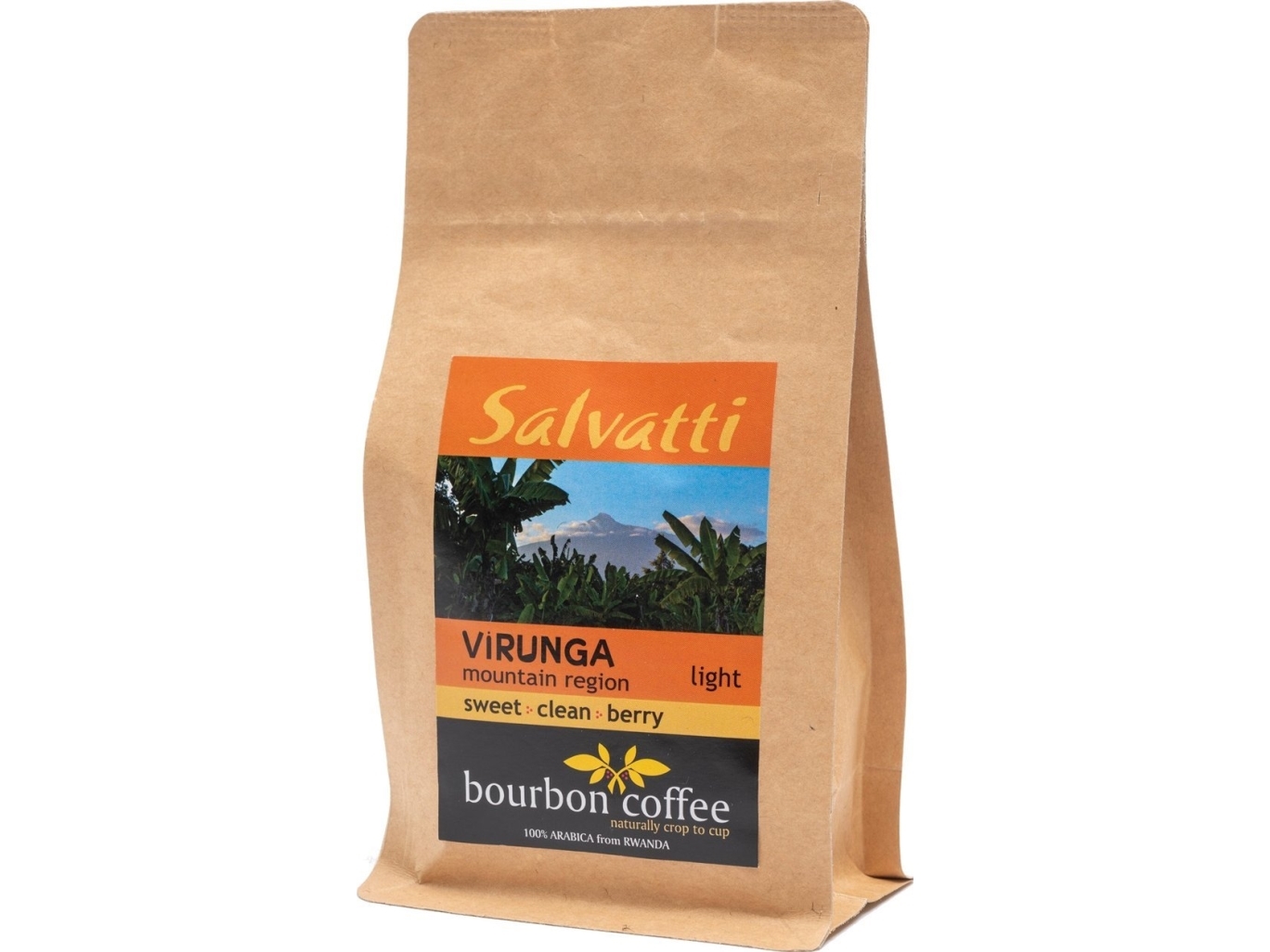 Salvatti Coffee Beans Speciality Salvatti Coffee Beans Light Roasted Virunga 250 G