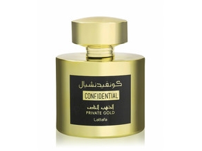 Lattafa Confidential Private Gold Eau De Parfum 100Ml Unisex Fragrance