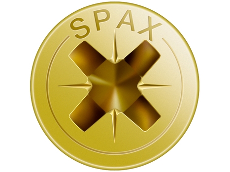 Spax Universalschraube, 2,5 X 25 Mm, 1000 Stück, Vollgewinde, Senkkopf, Kreuzschlitz Z1, S-Spitze, Yellox - 1081020250255