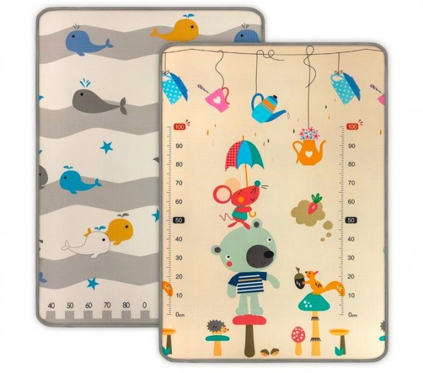 Milly Mally Schaumstoff-Rollmatte Kinder Bären Und Wale