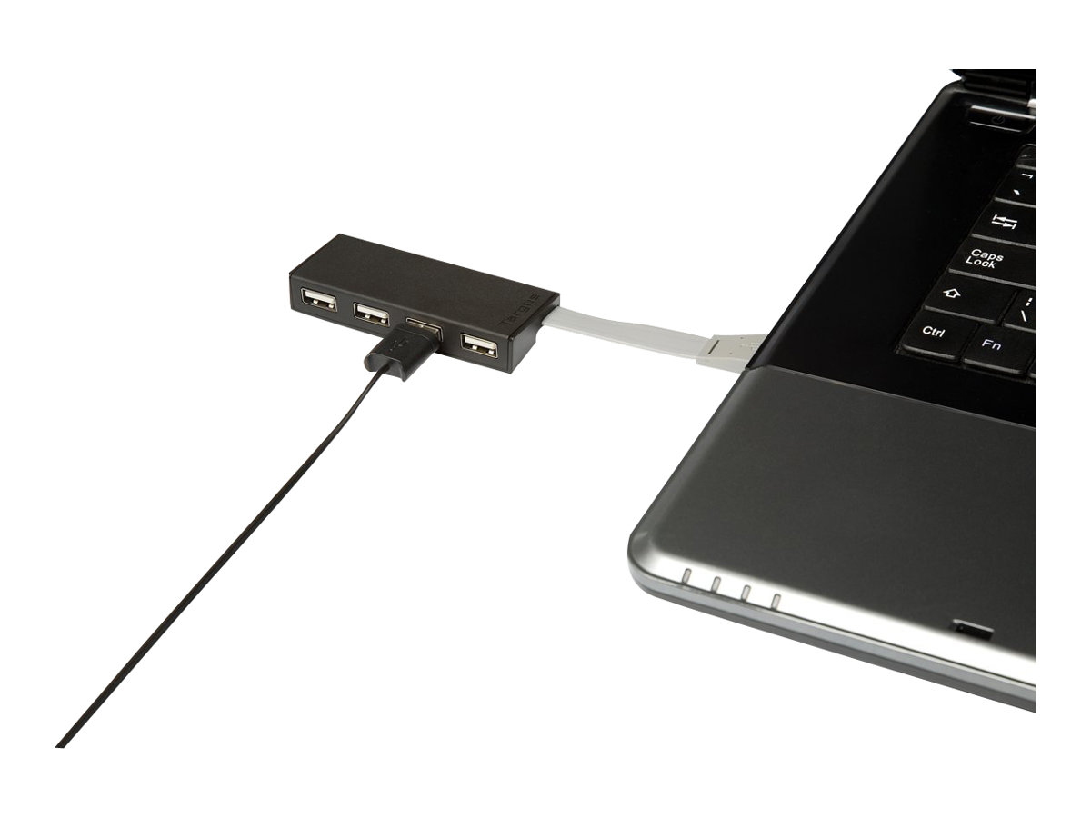 Targus ACH114EU gränssnittshubbar USB 2.0 480 Mbit/s Svart