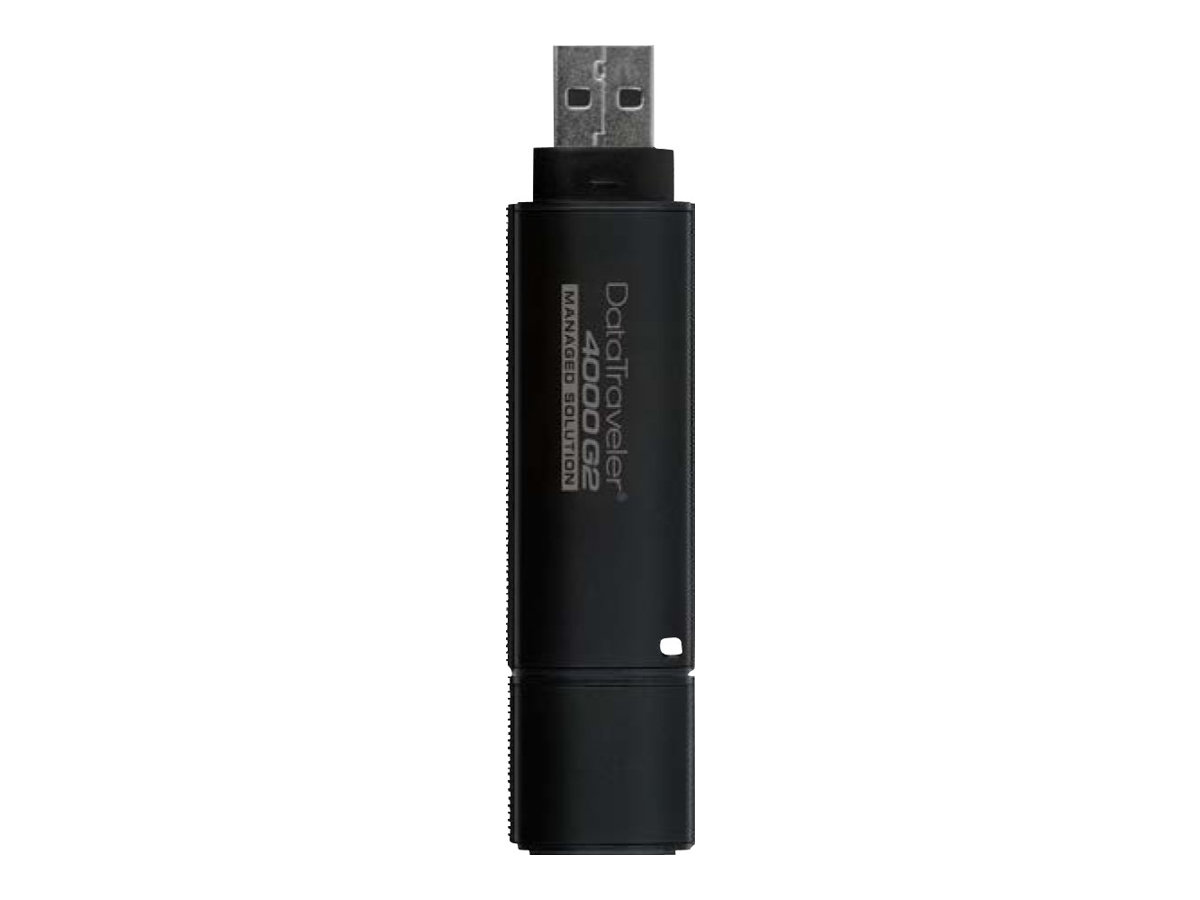 Kingston DataTraveler 4000 G2 Management Ready - USB flashdrive - krypteret - GB - USB 3.0 FIPS 140-2 Level 3 - TAA-kompatibel