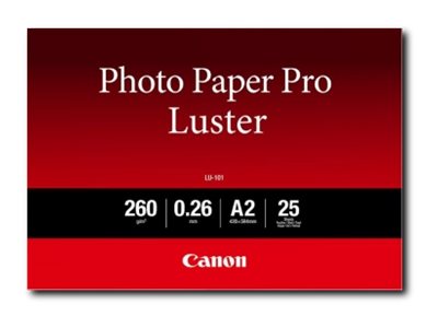 Canon Photo Paper Pro Luster Lu-101 - Glans - 260 Micron - A2 (420 X 594 Mm) - 260 G/M² - 25 Ark Fotopapir