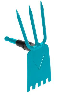 Gardena Combisystem-Gartenhacke, Stahl, Rechteckig, Blau, 1 Stück(E), 9 Cm