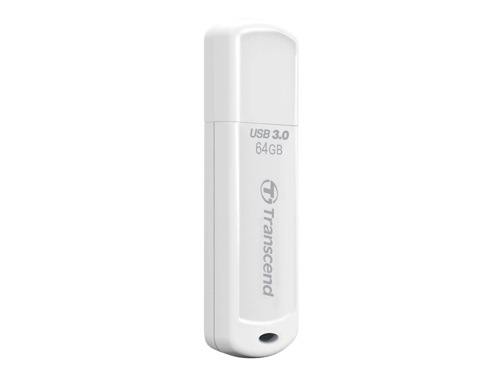 Transcend JetFlash 730 - USB flash-enhet - 64 GB - USB 3.0 - vit | Datorkomponenter - Hårddisk & Lagring - USB-minnen | GameStuff