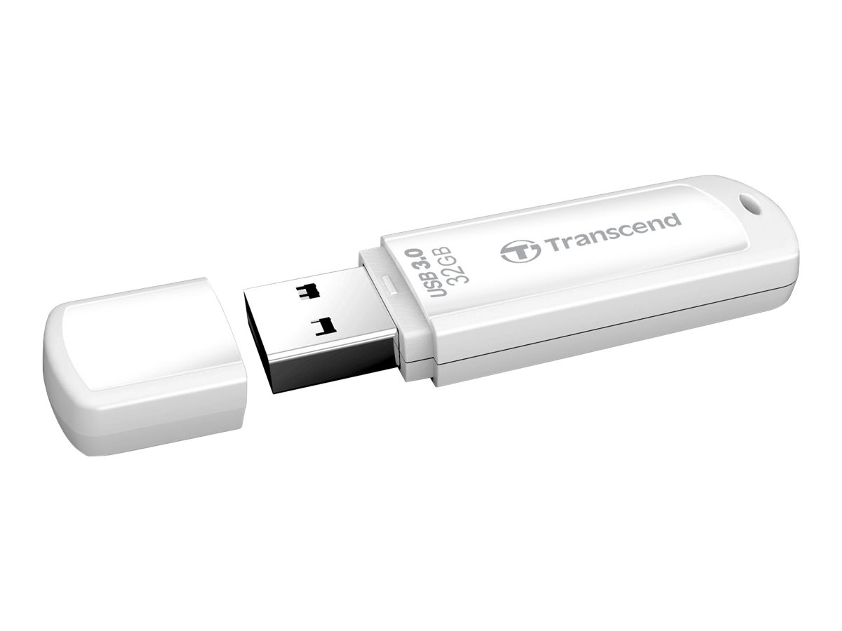 Transcend Jetflash 730 - Usb Flashdrive - 32 Gb - Usb 3.0 - Hvid