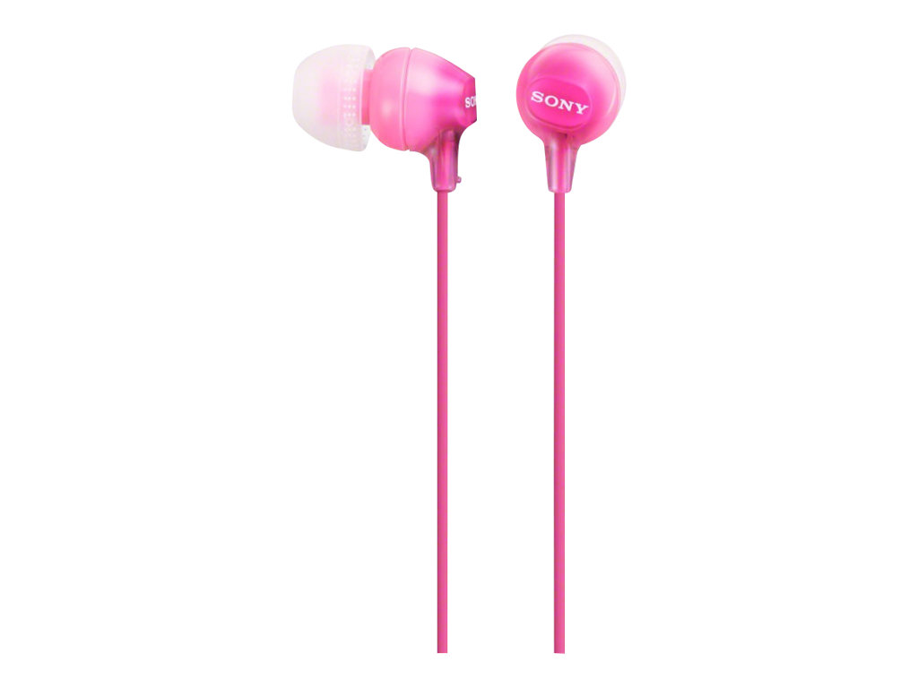 Sony Mdr Ex15ap Ex Series Hörlurar Med Mikrofon Inuti Örat Kabelansluten 3 5 Mm Kontakt Rosa