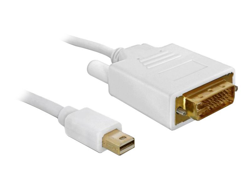 Delock - Display Kabel - Mini Displayport (Han) Til Dvi-D (Han) - 1 M - Tommelskruer