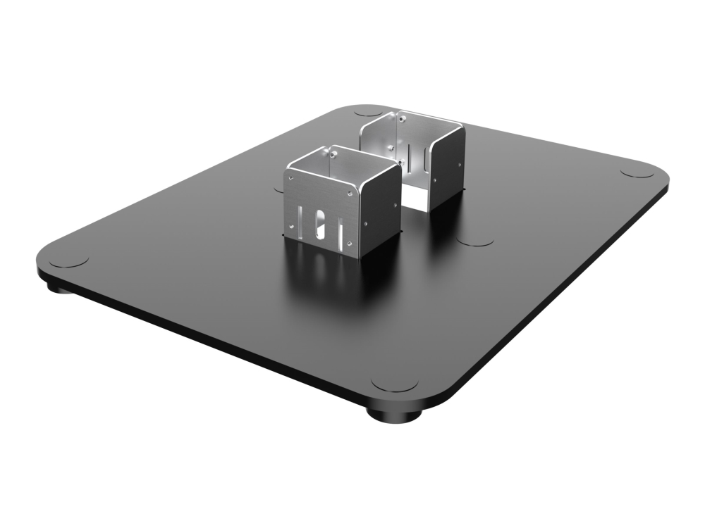 Elo Wallaby Pro Self-Service Double Base - Montagekomponente (Bodenplatte) - Schwarz/Silber (E989705)