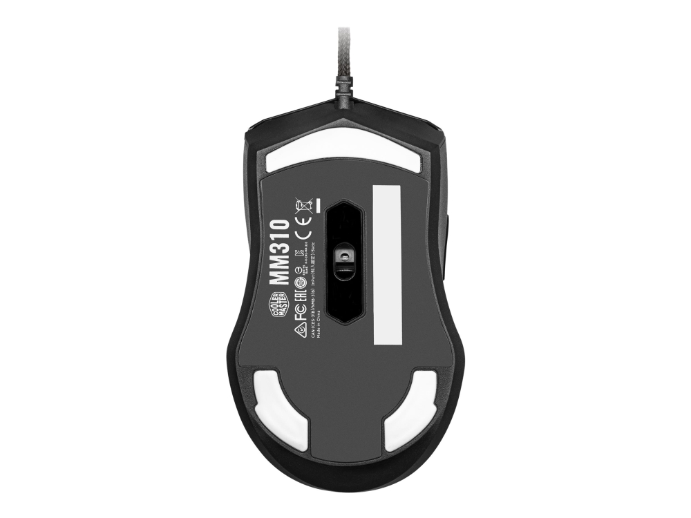 Cooler Master Mm310 - Mus - Højrehåndet - 6 Knapper - Kablet - Usb - Sort