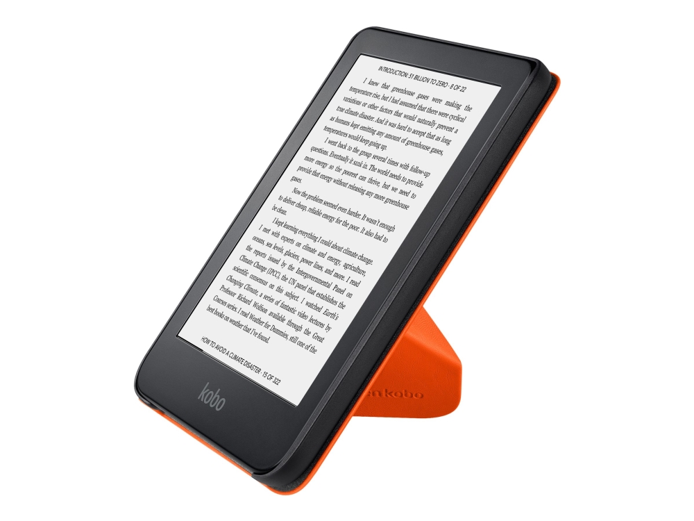 Kobo SleepCover - Vikbart fodral för eBook-läsare - Coral Reef Orange - för Kobo Clara 2E | TV, Ljud & Bild - Bärbart ljud & Bild - Tillbehör | GameStuff