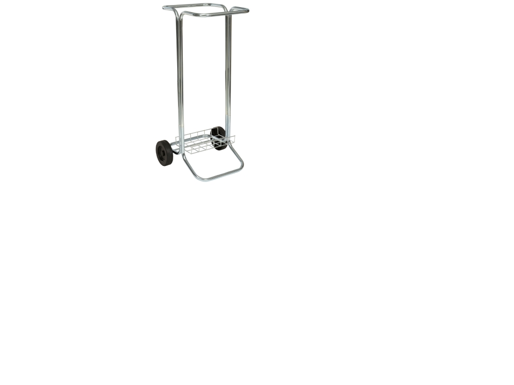 Soptunna med hjul 100 L – galvaniserat stål, 93,5x44x42 cm för 100 L sopsäckar (säckar ingår ej) | Rengöring - Avtorkning - Toalettpapper och dispensrar | GameStuff