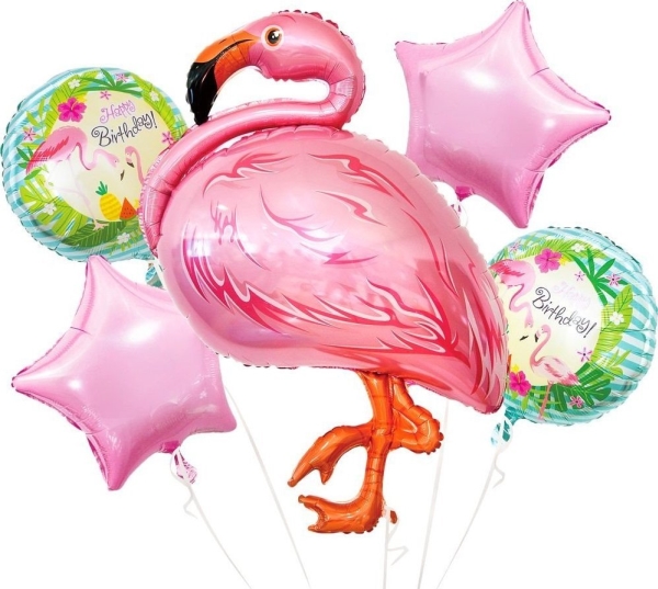 Godan Balony Foliowe- Flaming 5Szt Bz-Hfla
