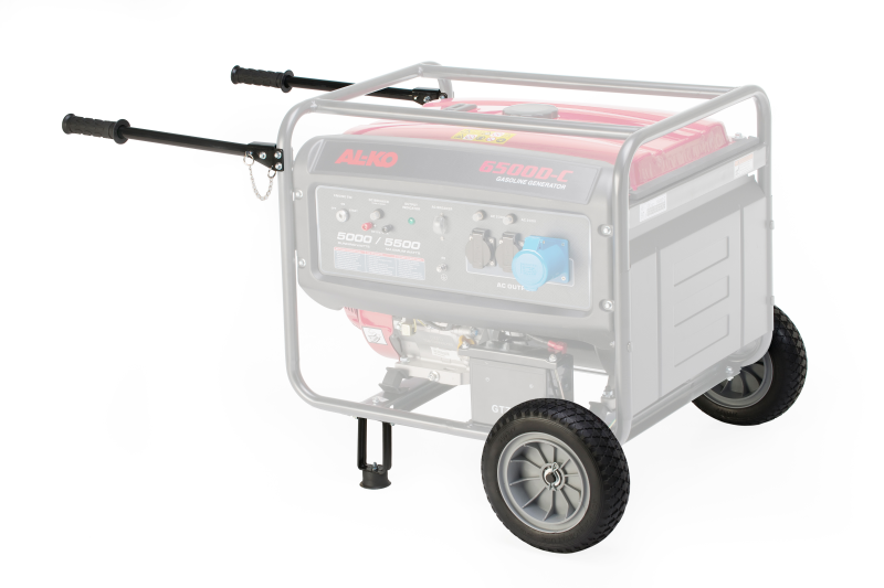 Al-Ko Radsatz & Griffe Zu Stromerzeuger, Manual Garden Cart, 2 Rad/Räder, Schwarz