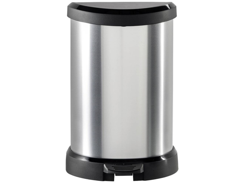 Curver Mülleimer 20,0 L Silbermetallic