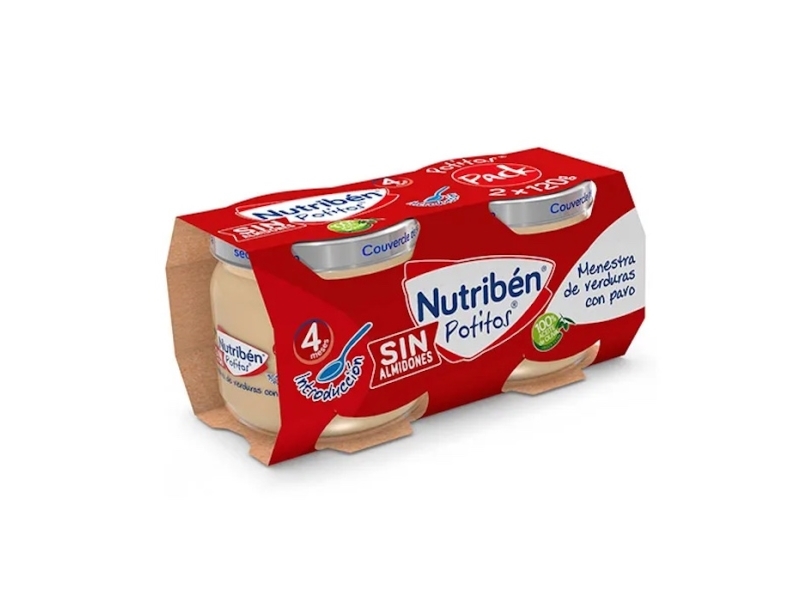 Nutriben Bipack Įvadinės daržovės su kalakutiena 120g
