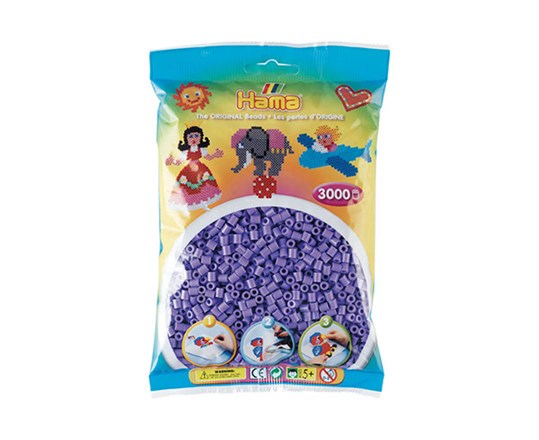 Hama Midi Perlen 3000Pcs Pastell Lila